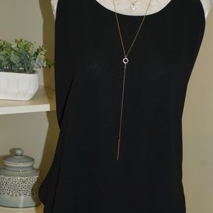 CY USA Dressy Black Tank Top Size - M